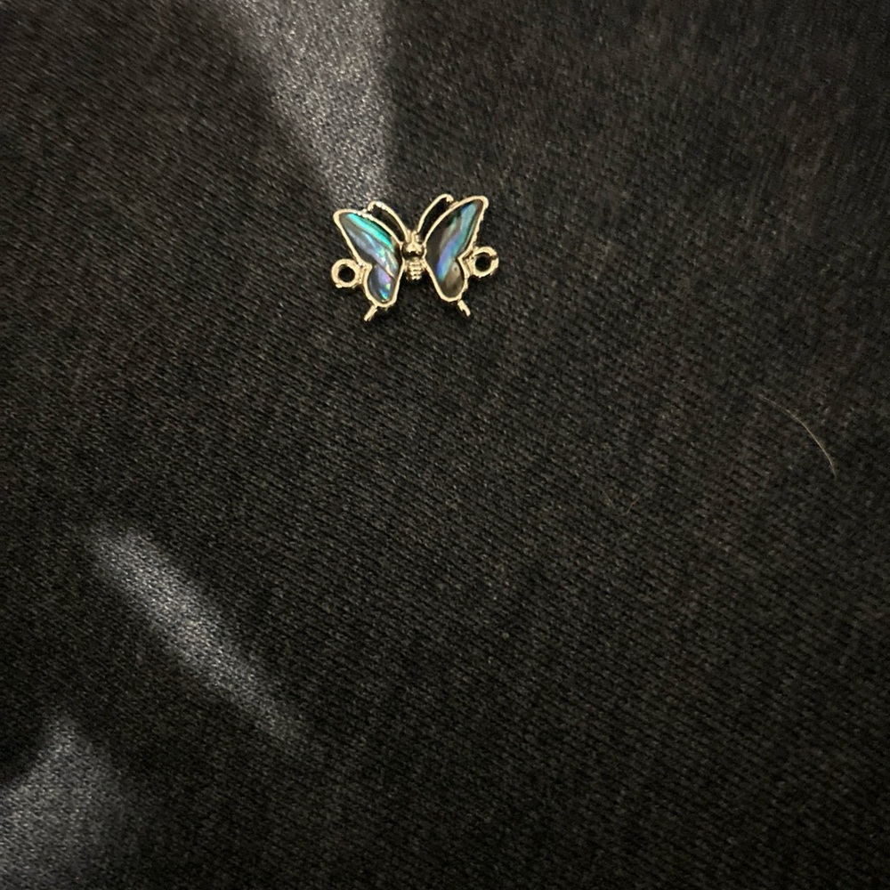 Elegant Blue Butterfly Pendant